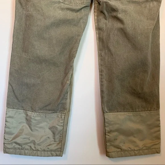 SOLD!  Columbia Brush Pants Mens 40 x 32 Green Tan Outdoor Hunting Field Work - Picture 10 of 13